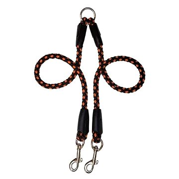 

Palkar Vodítko rozdvojka pro psy 50 cm × 14 mm černo - oranžové