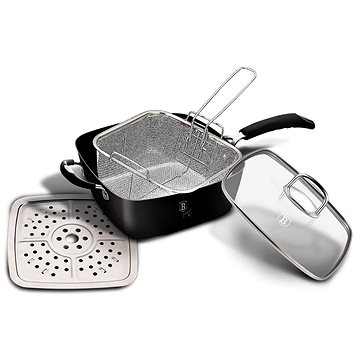 

BERLINGERHAUS Pánev hluboká multifunkční s fritovacím košem 24 cm Black Professional Line