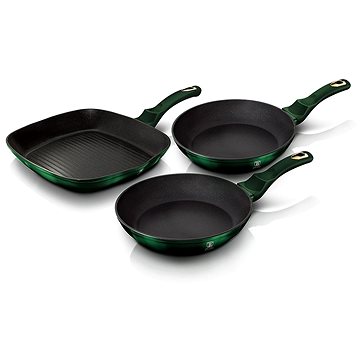 

BERLINGERHAUS Pánev s titanovým povrchem sada 3 ks Emerald Collection