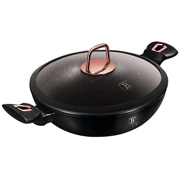 

BERLINGERHAUS Pánev Wok s poklicí 30 cm Black Rose Collection