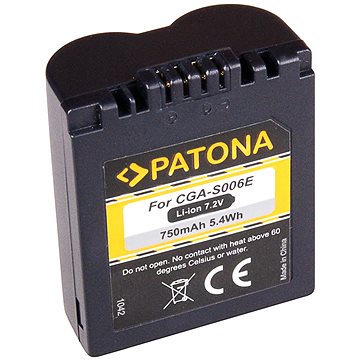 

PATONA pro Panasonic CGA-S006E 750mAh Li-Ion