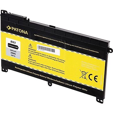 

Patona pro HP Pavilion x360 13 serie 3400mAh Li-Pol 11,55V BI03XL