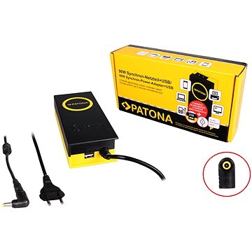 

PATONA k ntb/ 19V/4.7A 90W/ konektor 5.5x3mm/ + výstup USB