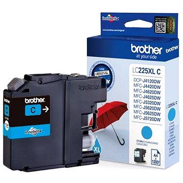 

Brother LC-225XLC azurová