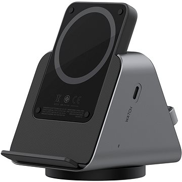 

Eloop ORSEN EW50S 15W magnetic 3 in 1 nabíjecí stojánek se 4200mAh magnetic power bankou, černý