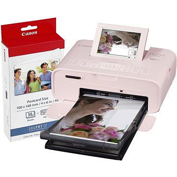 Canon SELPHY CP1300 růžová + papíry KP-36 - Termosublimační tiskárna