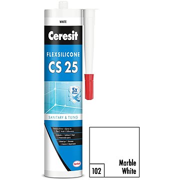 

Ceresit Sanitární silikon CS 25 marble white, 280 ml