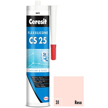 

Ceresit Sanitární silikon CS 25 rosa, 280 ml