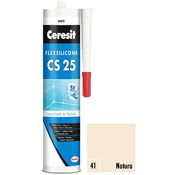 

Ceresit Sanitární silikon CS 25 natura, 280 ml