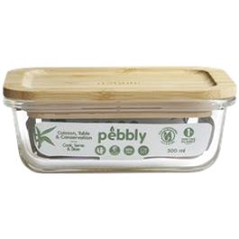 

Pebbly PKV-036 Skleněná dóza na jídlo, 300 ml