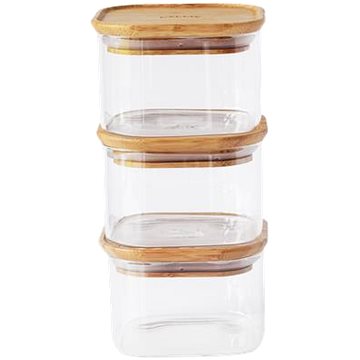 

Pebbly PKV-034 Set 3ks skleněných dóz, 500 ml