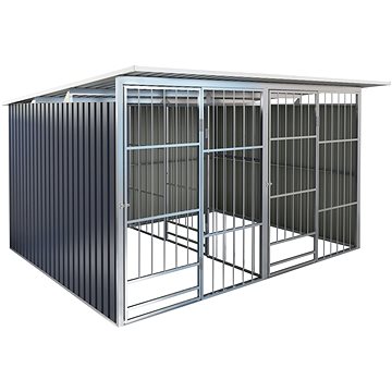 

Kotec pro psa G21 KEN 886 - 322 x 275 cm, dvoumístný, šedý