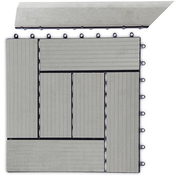

G21 Přechodová lišta pro dlaždice WPC, Incana 38,5 x 7,5 cm rohová (levá)