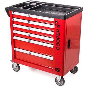 

Dílenský vozík G21 Cooper 6 červený