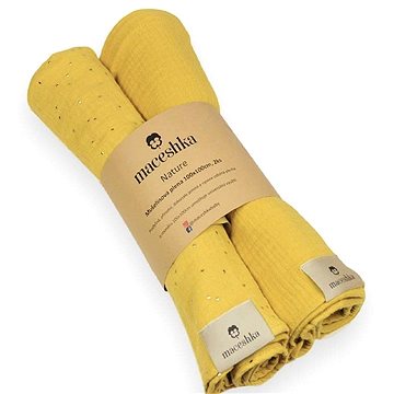

Maceshka Mušelínová plena Nature 2ks Mimosa zlatý puntík+ mimosa