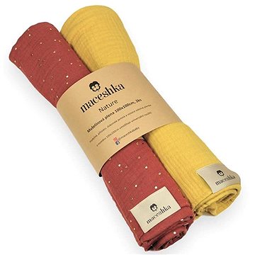 

Maceshka Mušelínová plena Nature 2ks Tomette zlatý puntík+ Mimosa