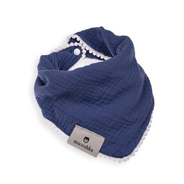 

Slintáček Maceshka jednoduchý Indigo, pompony