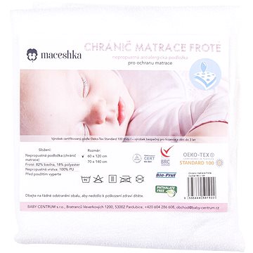 

Maceshka Chránič matrace froté 140 × 70 cm