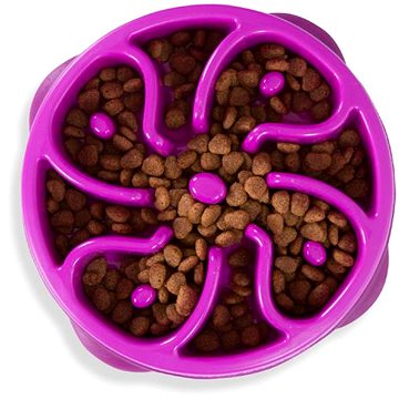 

Outward Hound Zpomalovací miska Fun Feeder Flower Fialová / Medium