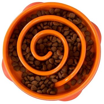 

Outward Hound Zpomalovací miska Fun Feeder Swirl Oranžová / Medium