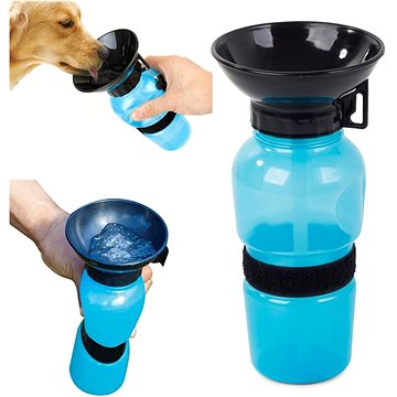 

Verk Cestovní láhev pro psy s miskou - 0,5 l