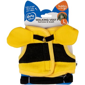 

DUVO+ Postroj s vodítkem pro králíka L, 24–31cm, 175 cm/12 mm, včelka