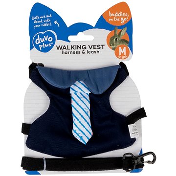

DUVO+ Postroj s vodítkem pro králíka M, 18–36 cm, 175 cm/12 mm, smoking