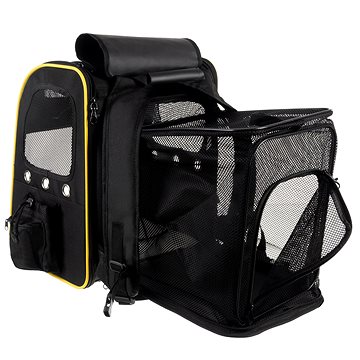 

Purlov 23185 Přepravní batoh pro psy a kočky, černý