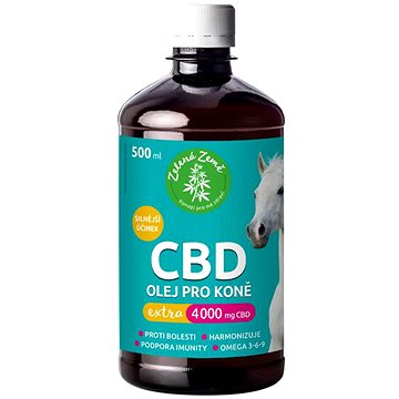 

Zelená Země CBD olej pro koně Extra 4000 mg 500 ml