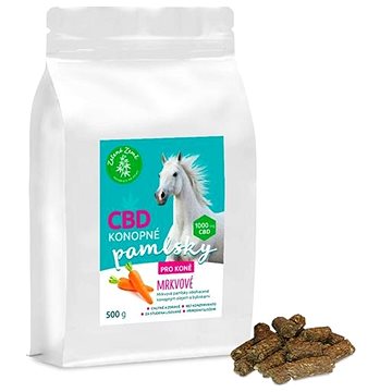 

Zelená Země CBD pamlsky pro koně - mrkev 500 g