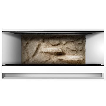 

ReptiEye Terárium z lamina 100 × 50 × 50 cm bílé s 3D stěnou