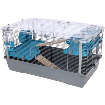 

Kerbl Klec pro malá zvířata Eva 22, 79 × 45 × 44 cm, šedá/tyrkysová