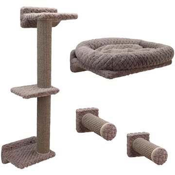 

Kerbl Kočičí strom na zeď Monte Alpi, taupe, 42 cm