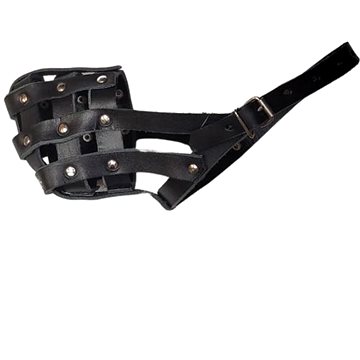 

Palkar kožený náhubek pro psy vel. 1, 20 × 6 cm, černý