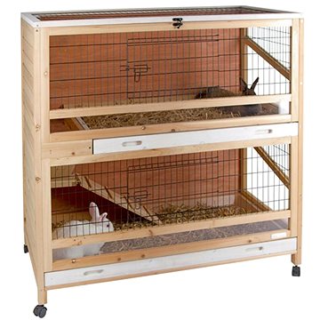 

Kerbl Klec pro králíky a hlodavce 81703 Indoor Deluxe - dvoupatrová