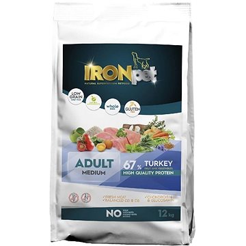 

IRONpet Dog Adult Medium Turkey 12 kg