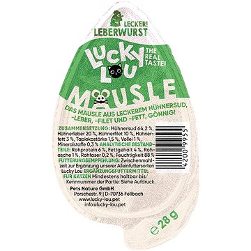 

Lucky Lou Mäusle kuřecí játra 28 g
