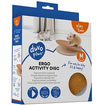 

DUVO+ Běhací disk dřevěný pro křečky a myši M - 25 × 25 × 7 cm