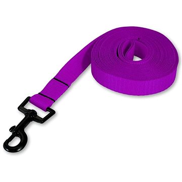

PafDog ultralehké stopovací vodítko ploché s poutkem na ruku 20 mm, 20 m, fialová