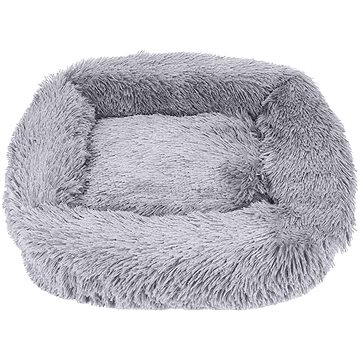 

Petproducts Světle šedý obdélníkový fluffy pelíšek 110 × 100 × 28 cm