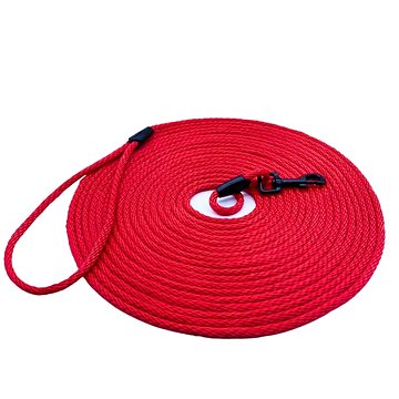 

PafDog Ultralehké stopovací vodítko 10m/6mm s poutkem na ruku - červená