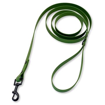 

PafDog® Voděodolné gumové vodítko s poutkem na ruku, 2,5 m, olivově zelené