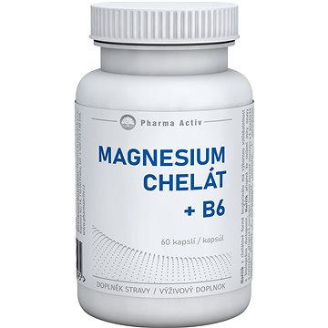 

Pharma Activ Magnesium Chelát + B6, 60 kapslí