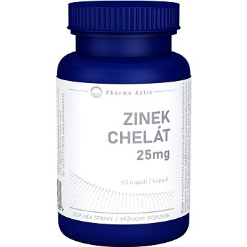 

Pharma Activ Zinek Chelát 25 mg, 60 kapslí