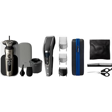 

Philips Series 9000 Prestige Wet & Dry SP9883/36 + Philips Series 7000 HC7650/15