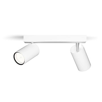 

Philips Idris bodové koupelnové svítidlo 2×, GU10, 5 W, bez zdroje, 24 cm, IP44, bílé