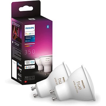 

Philips Hue White and Color ambiance 4.3W GU10 set 2ks
