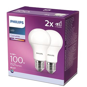 

Philips LED 12.5-100W, E27 4000K, 2ks