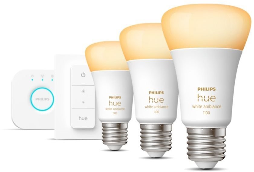 

Philips Hue White Ambiance 8W 1100 E27 starter kit