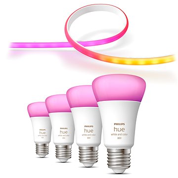 

Philips Hue Gradient Lightstrip + White and Color Ambiance 6.5W 800 E27 4ks